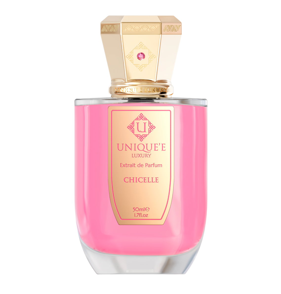 Frasco do perfume Unique'e Luxury Chicelle