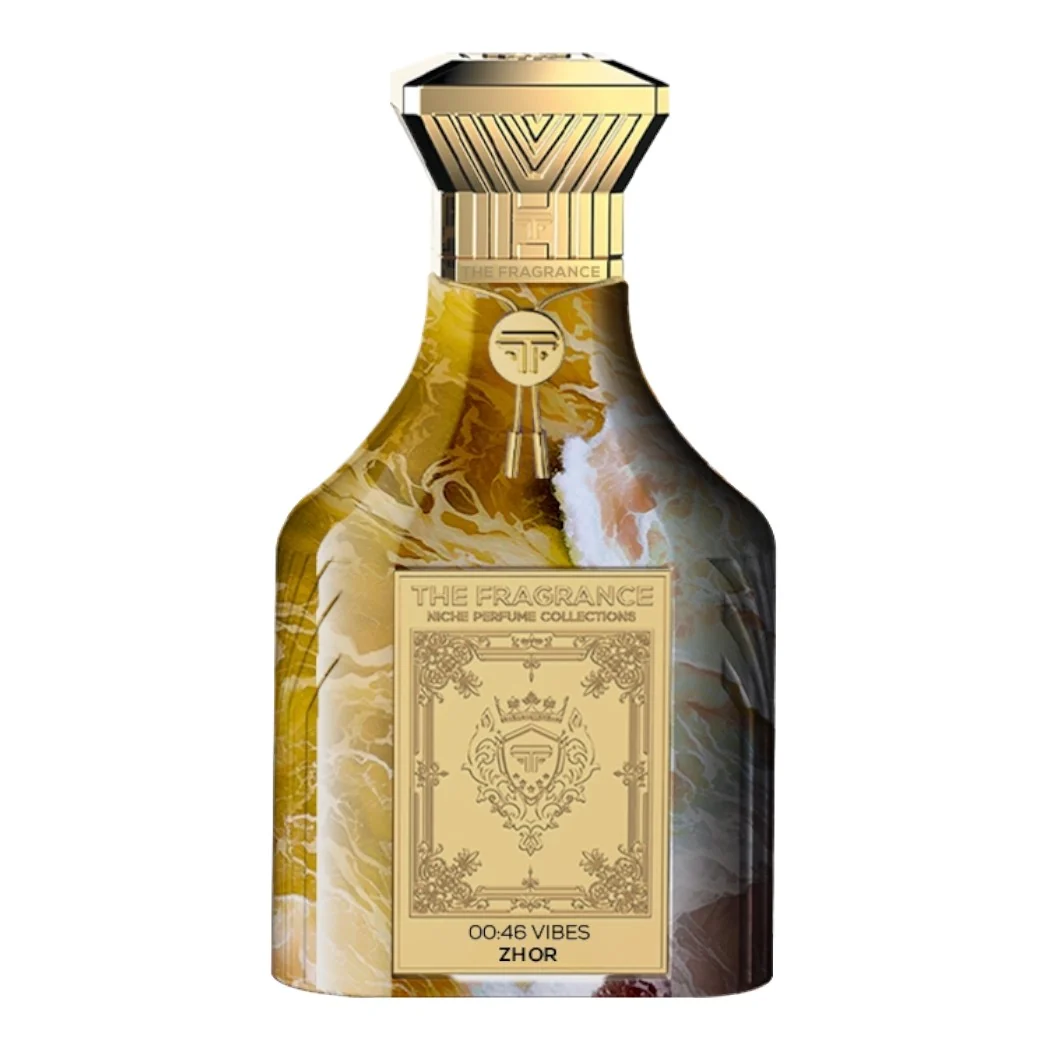 Frasco do perfume The Fragrance 00:46 vibes